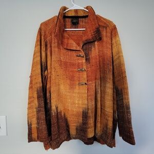 Candiss Cole Art To Wear Women's Size S Laganlook Relaxed Coastal Boho Jacket